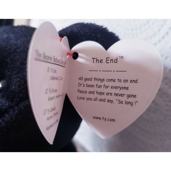 Ty Beanie Baby The End 1999 Y2k Millennium Teddy Bear errors - Picture 14 of 14